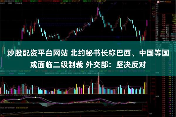 炒股配资平台网站 北约秘书长称巴西、中国等国或面临二级制裁 外交部：坚决反对